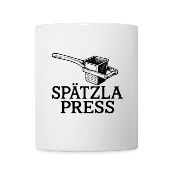 Spätzla Press | Typisch Schwäbisch - Tasse - Weiß - Vorne
