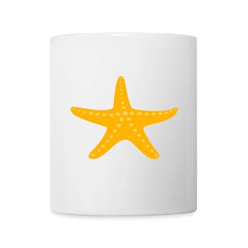 Étoile de mer Été Plage Maritime Mer Bande dessinée Enfants - Mug blanc - blanc - Devant