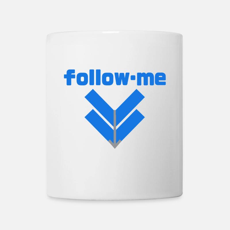 Follow me - Tasse - Weiß