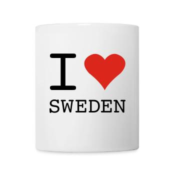 I LOVE SWEDEN Schweden - Mug - white - Front
