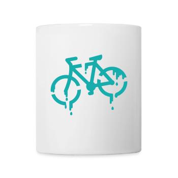 stencil bike - Tasse - Weiß - Vorne