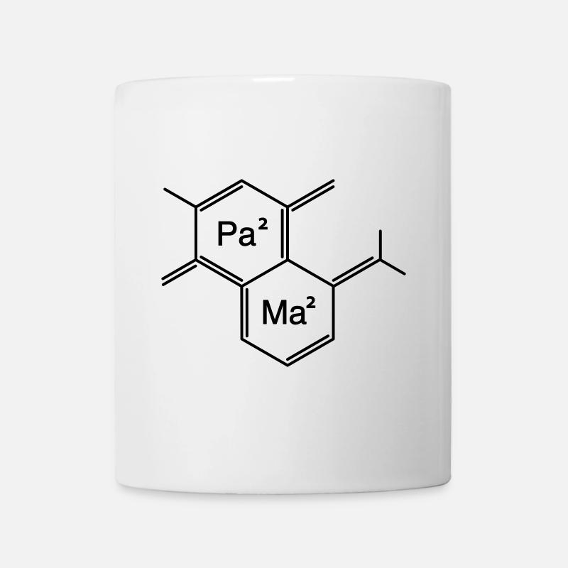 papa + mama - Tasse - Weiß