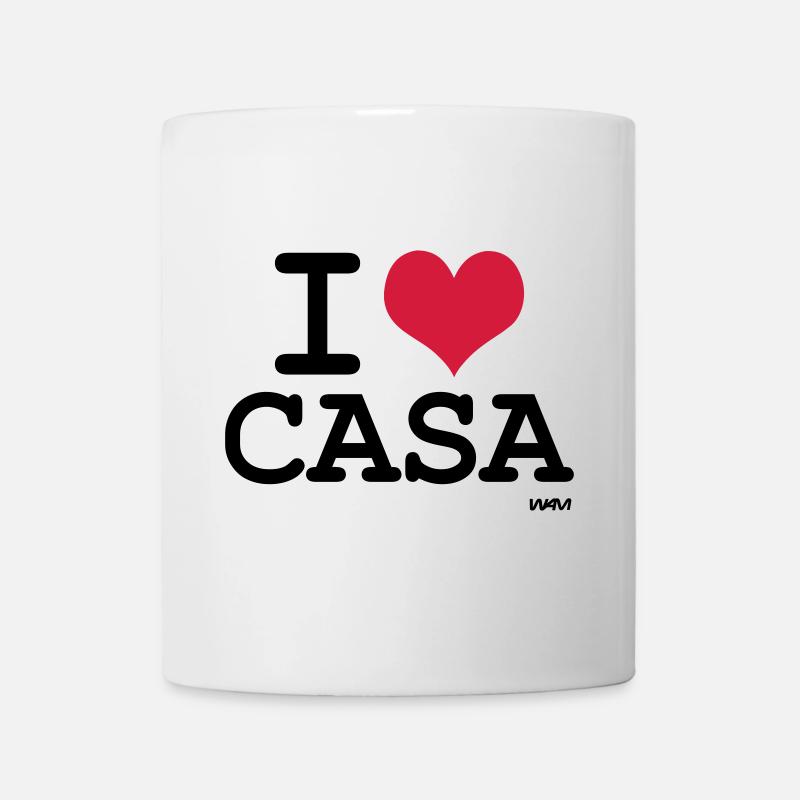 j'aime Casablanca - couleurs personnalisables - Mug blanc - blanc