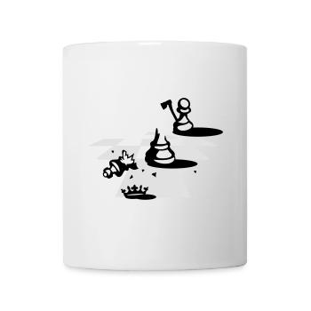Échec et mat - Mug blanc - blanc - Devant