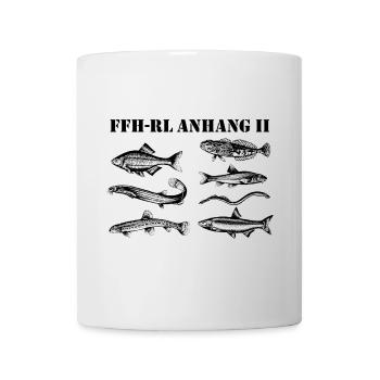 FFH-Anhang II Fische - Tasse - Weiß - Vorne