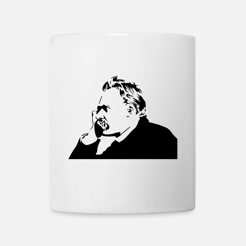 nietsche stencil - Mug blanc - blanc