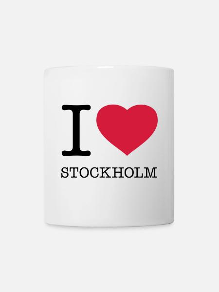 I LOVE STOCKHOLM Sweden Schweden - Tasse - Weiß
