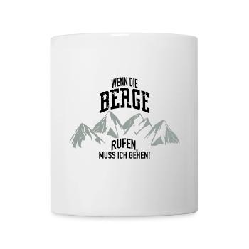 Berge rufen - Tasse - Weiß - Vorne