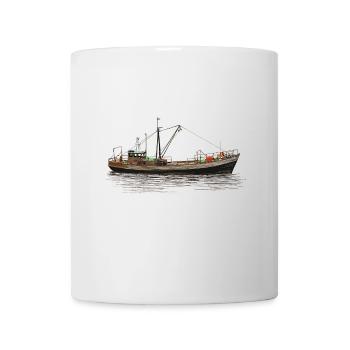 Fishing ship - Mug - white - Front