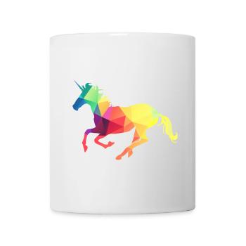 Buntes Einhorn - Tasse - Weiß - Vorne