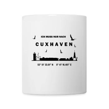 Therapie-Cuxhaven-Rücksei - Tasse - Weiß - Vorne