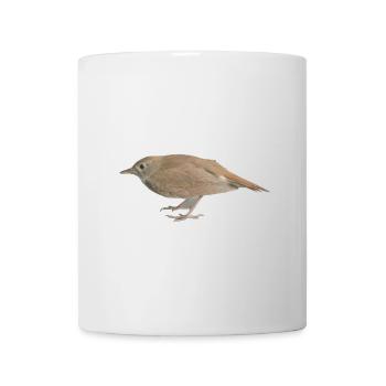 Vogel Nachtigall - Tasse - Weiß - Vorne