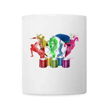 Dance of paints - 5 colors - Tasse - Weiß - Vorne