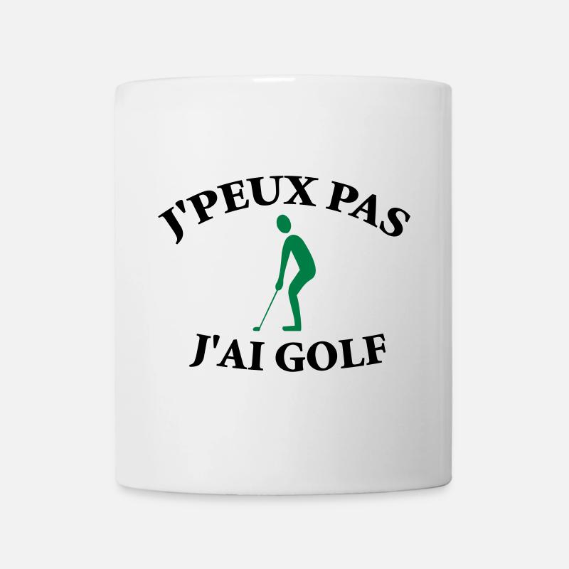 Je ne peux pas, j’ai golf. - Mug blanc - blanc