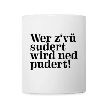 Wer sudert hat keinen Sex - lustig, Sprüche - Tasse - Weiß - Vorne