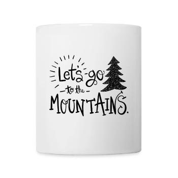 lets aller à la montagne - Mug blanc - blanc - Devant