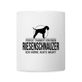 RIESENSCHNAUZER wuff - Tasse - Weiß - Vorne