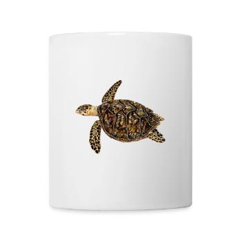 Hawksbill turtle - Hawksbill turtle Tortue imbriquee - Mug - white - Front