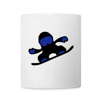 snowboardeuse - Mug blanc - blanc - Devant