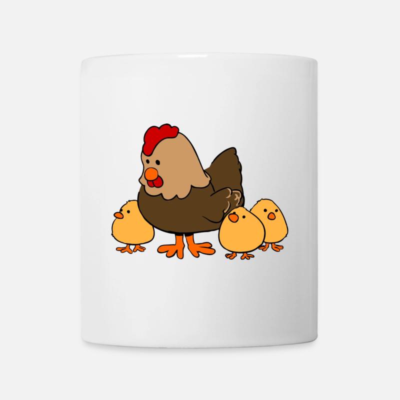 Chicken family - Tasse - Weiß