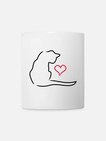 cat - Mug - white
