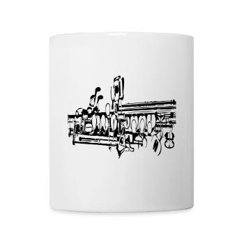 Saxophones - Mug - white - Front