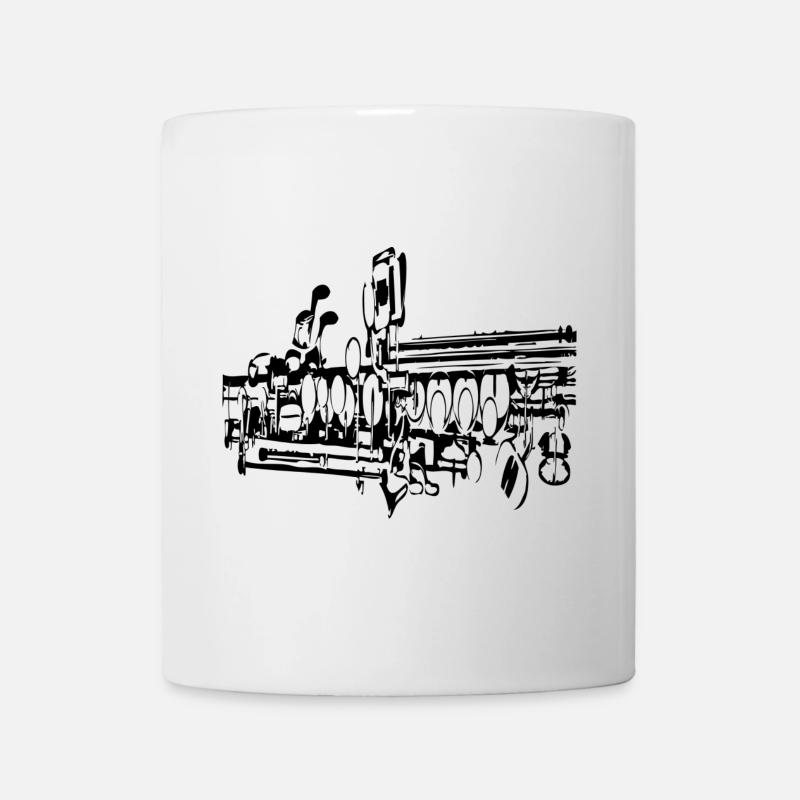 Saxophone - Mug blanc - blanc