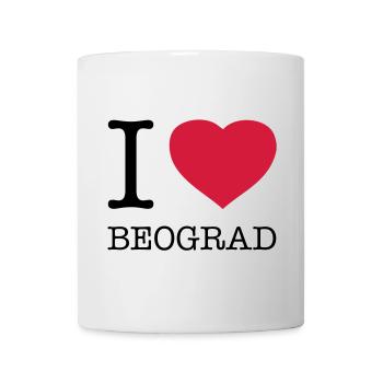 I LOVE BEOGRAD Belgrad Serbien - Tasse - Weiß - Vorne