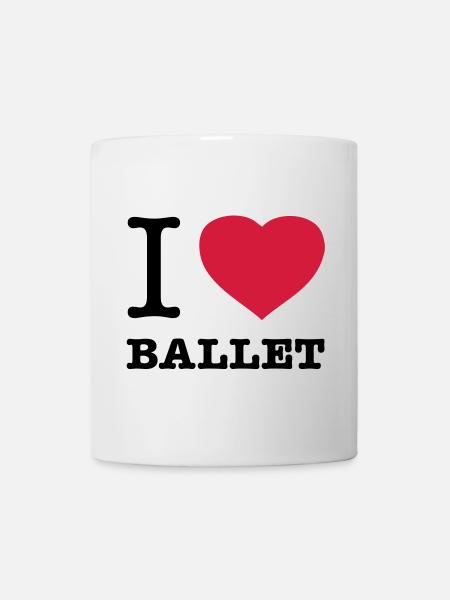 J’AIME LE BALLET Ballett - Mug blanc - blanc