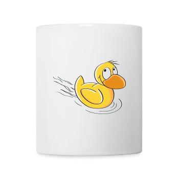 Sweet Swimming Canard - Bande Dessinée - Mug blanc - blanc - Devant