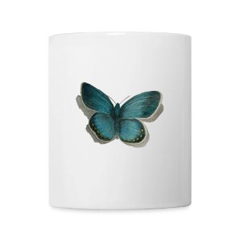 papillon - Mug blanc - blanc - Devant