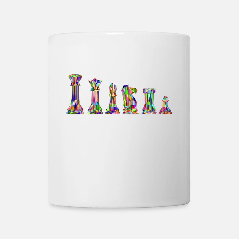Échecs colorés - Mug blanc - blanc