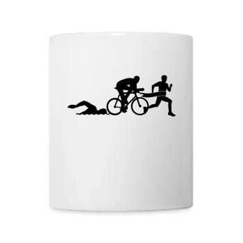 triathlon finisch - Tasse - Weiß - Vorne