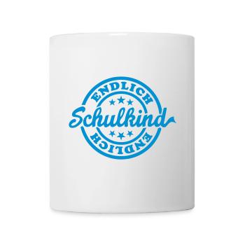 Finally schoolchild (stamp) - Mug - white - Front
