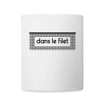 Dans le filet Let Net - Personnalisable - Mug blanc - blanc - Devant