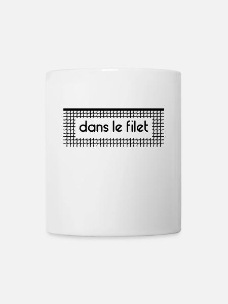 Dans le filet Let Net - Personnalisable - Mug blanc - blanc