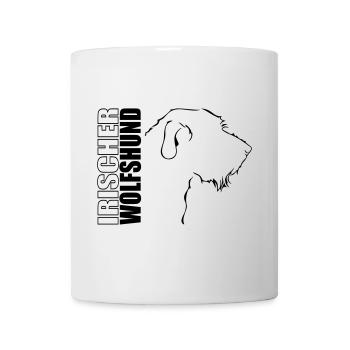 IRISH WOLF DOG PROFILE WILSIGNS - Mug - white - Front