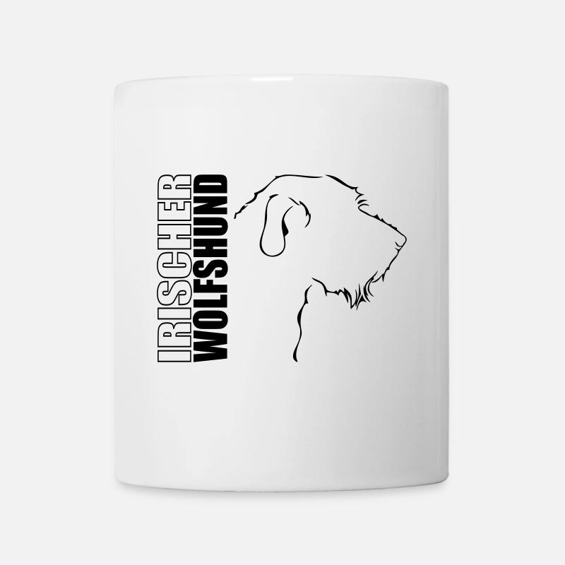 IRISCHER WOLFSHUND PROFIL WILSIGNS - Tasse - Weiß