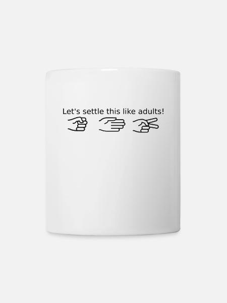 Lets Settle wie Erwachsene! - Tasse - Weiß