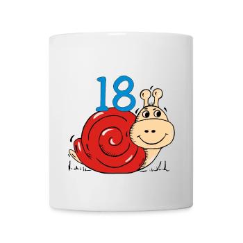 Snail 18 th birthday - Mug - white - Front