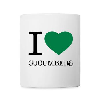 I LOVE CUCUMBERS CUCUMBER CUCUMBER - Mug - white - Front