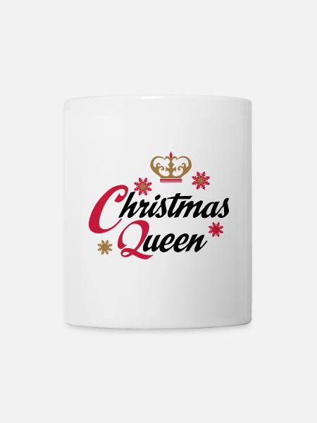 christmas queen - Tasse - Weiß