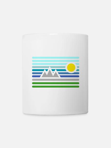 Montagnes - Mug blanc - blanc