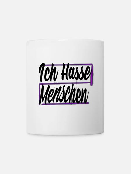 Ich hasse Menschen - Tasse - Weiß