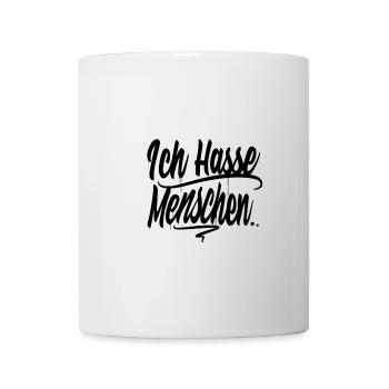 Ich hasse Menschen - Tasse - Weiß - Vorne