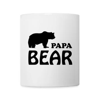 Papa bear Dad daddy vater - Tasse - Weiß - Vorne