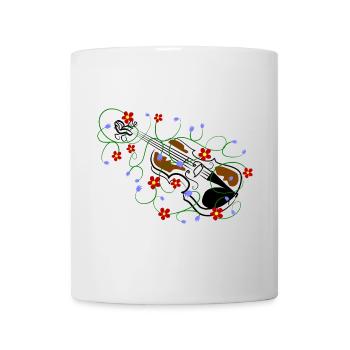 violine musik - Tasse - Weiß - Vorne