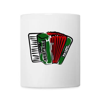 Abstract accordion design in vivid colors - Mug - white - Front