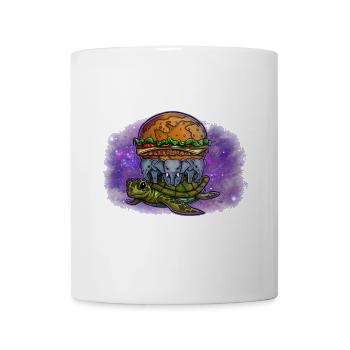 Flat Earth Burger in Space - Tasse - Weiß - Vorne