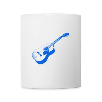 Impression de guitare acoustique astucieuse - Mug blanc - blanc - Devant